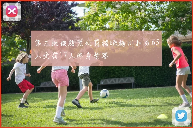 第三批假赌黑处罚揭晓梅州扣分65人受罚17人终身禁赛